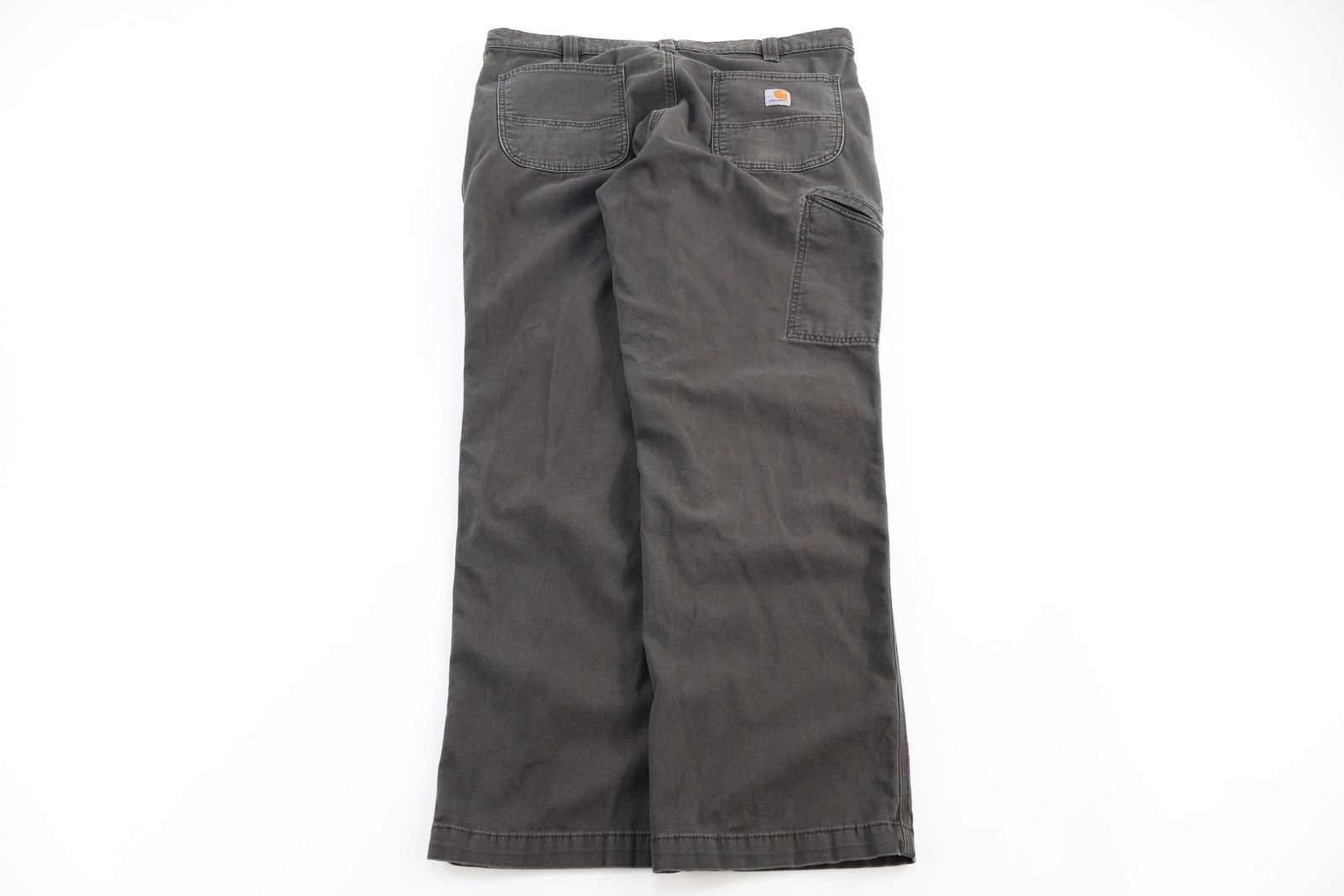Carhartt Logo Patch Grey Relaxed Fit Pants
