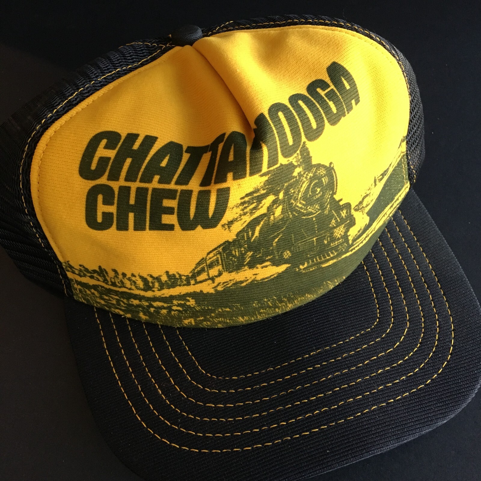 New VTG Chattanooga Chew Mesh Trucker Hat Snapback Polyfoam 7 1/4 -7 5/8