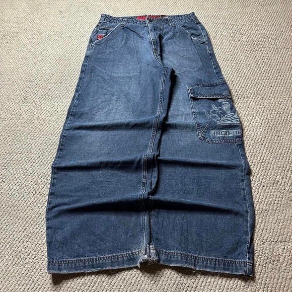 Y2K Vintage 90s Baggy skater Grunge JNCO Cargo jeans
