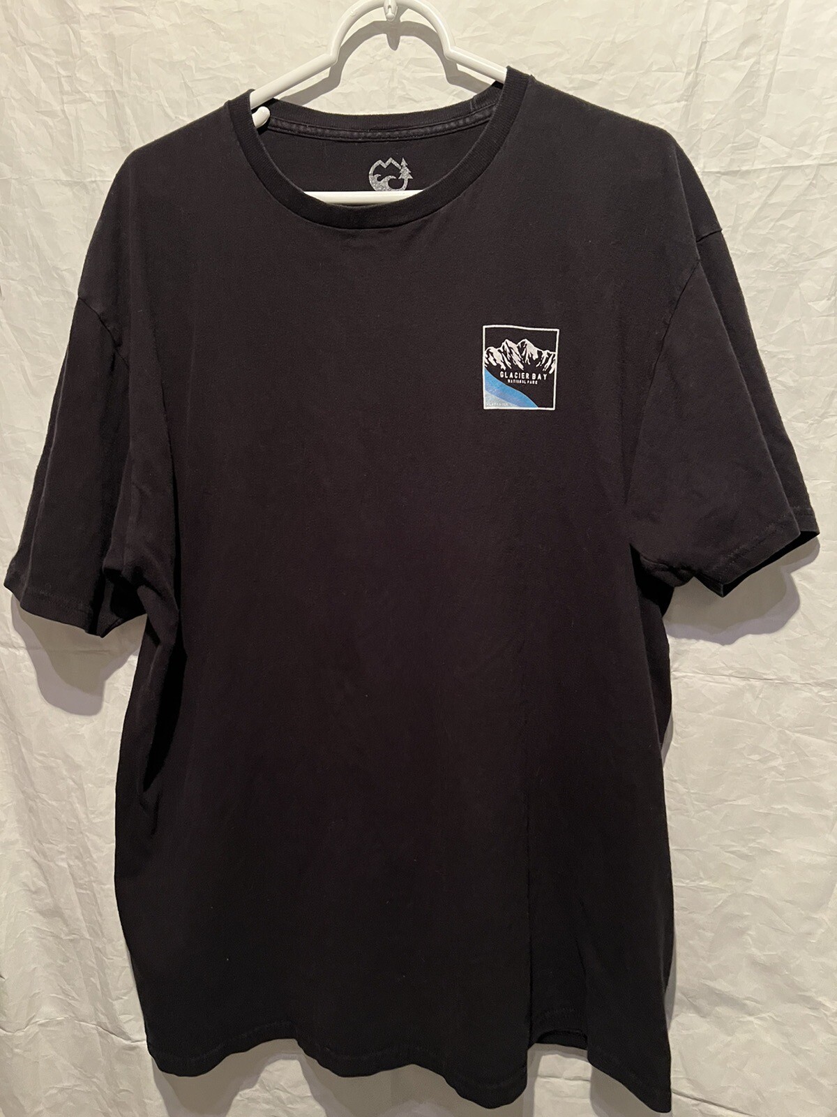 Glacier Bay T-Shirt National Park Alaska Graphics Black Cotton Sz Xl Cotton Tee