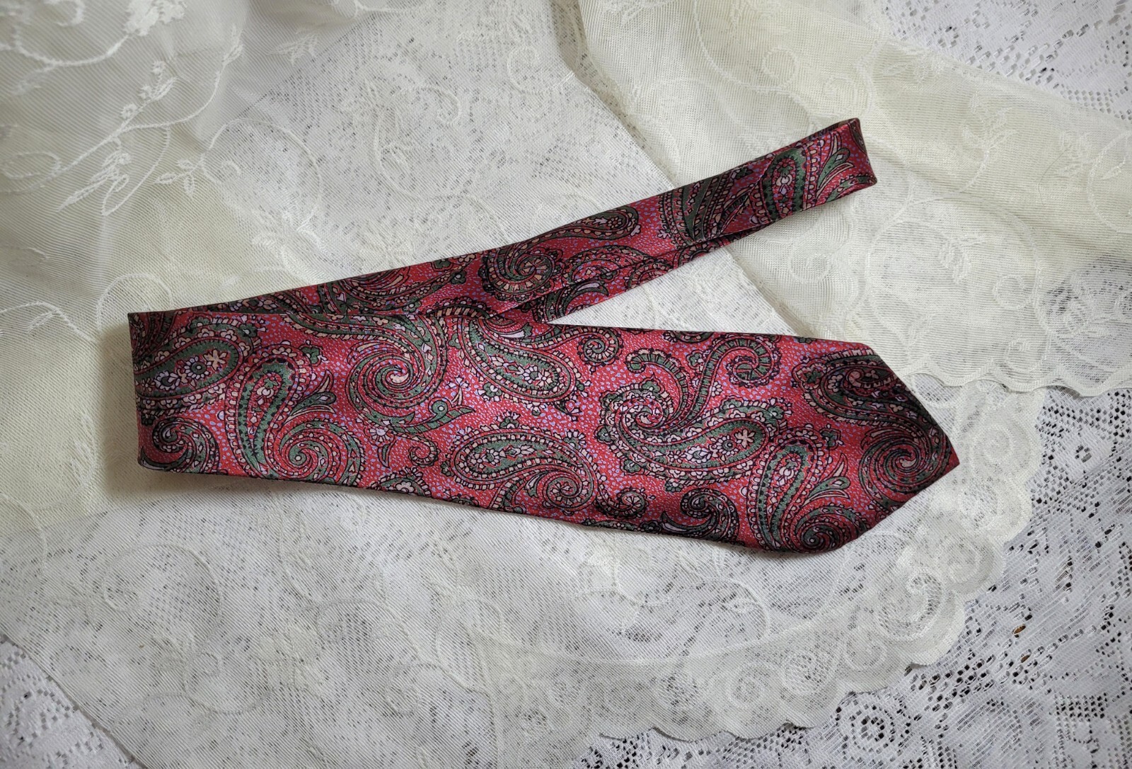 Vintage 100% Silk Tie by Longchamp from Hudson’s in Detroit