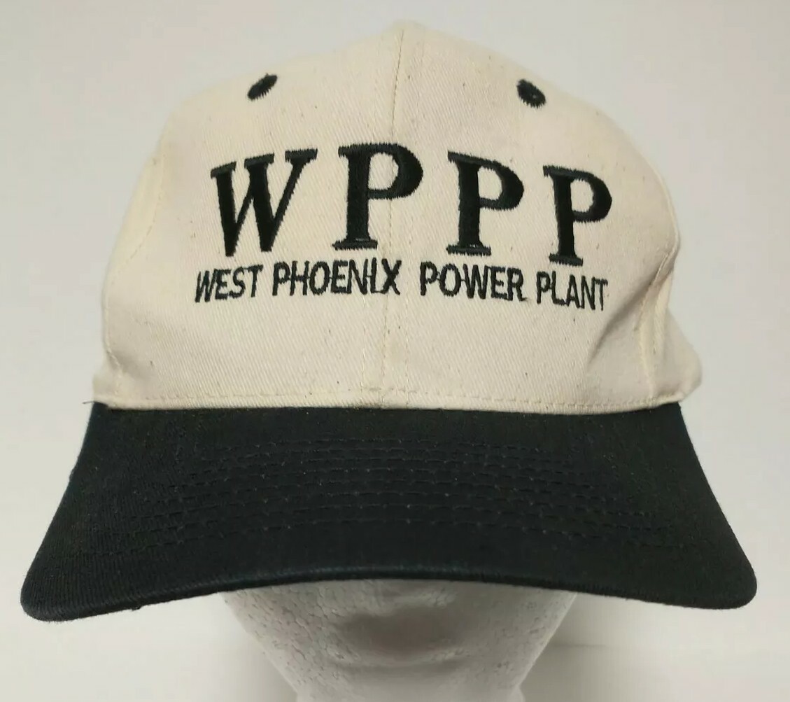 Vintage WPPP Hat Cap WEST PHOENIX POWER PLANT Trucker Baseball Snapback KC Brand