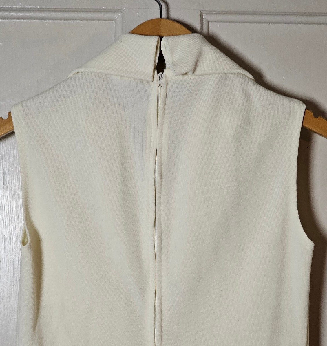 VTG 70’s Diane Young 2-pc. Dress Jacket Women’s Size 10 Ivory Mesh A-Line Career