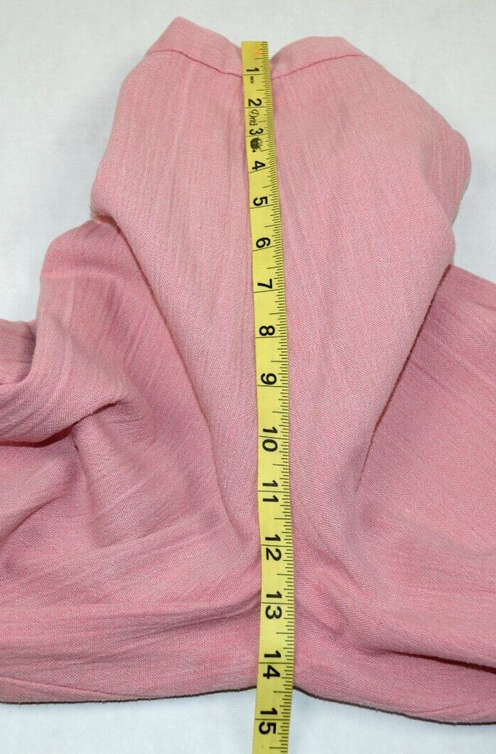 Vintage Pants Size S/M 70s Bubble Gum Pink Textured Soft Wide Leg High Waist