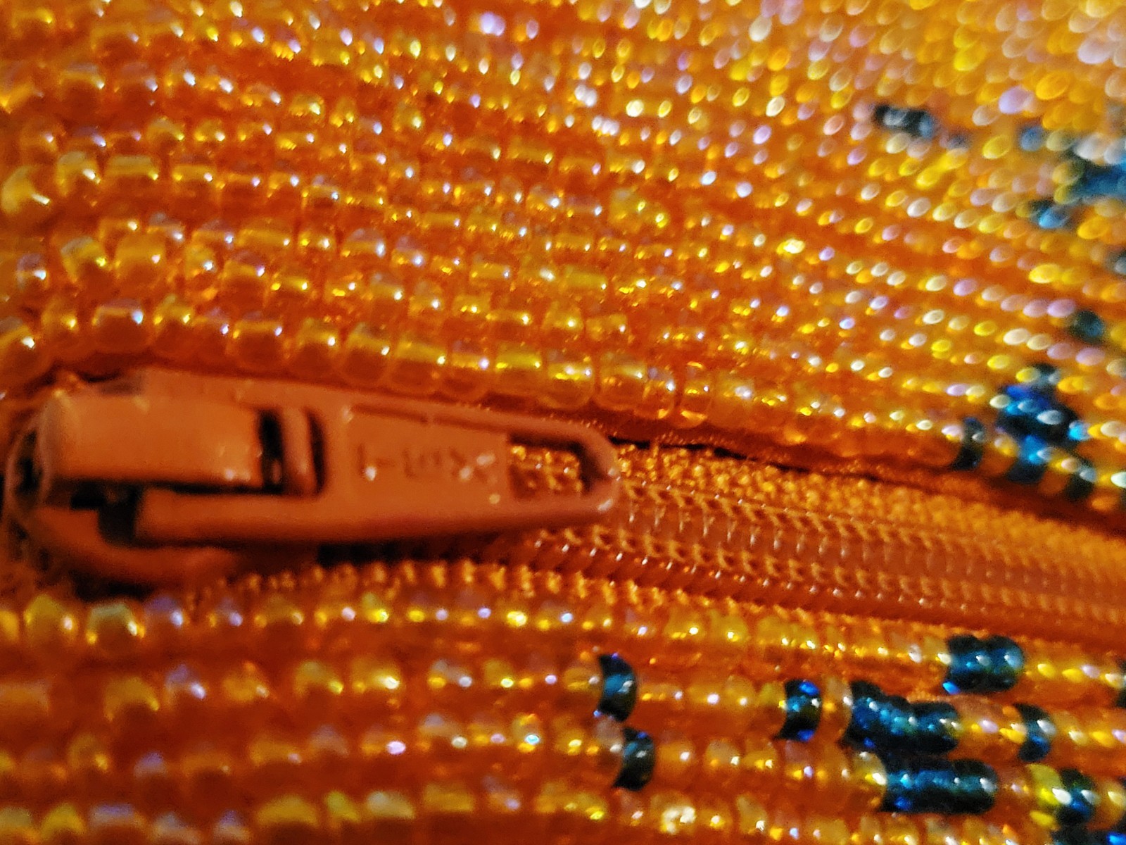 Moyna New York Beaded Clutch Handcrafted Orange Blue Fuchsia Gold Purple