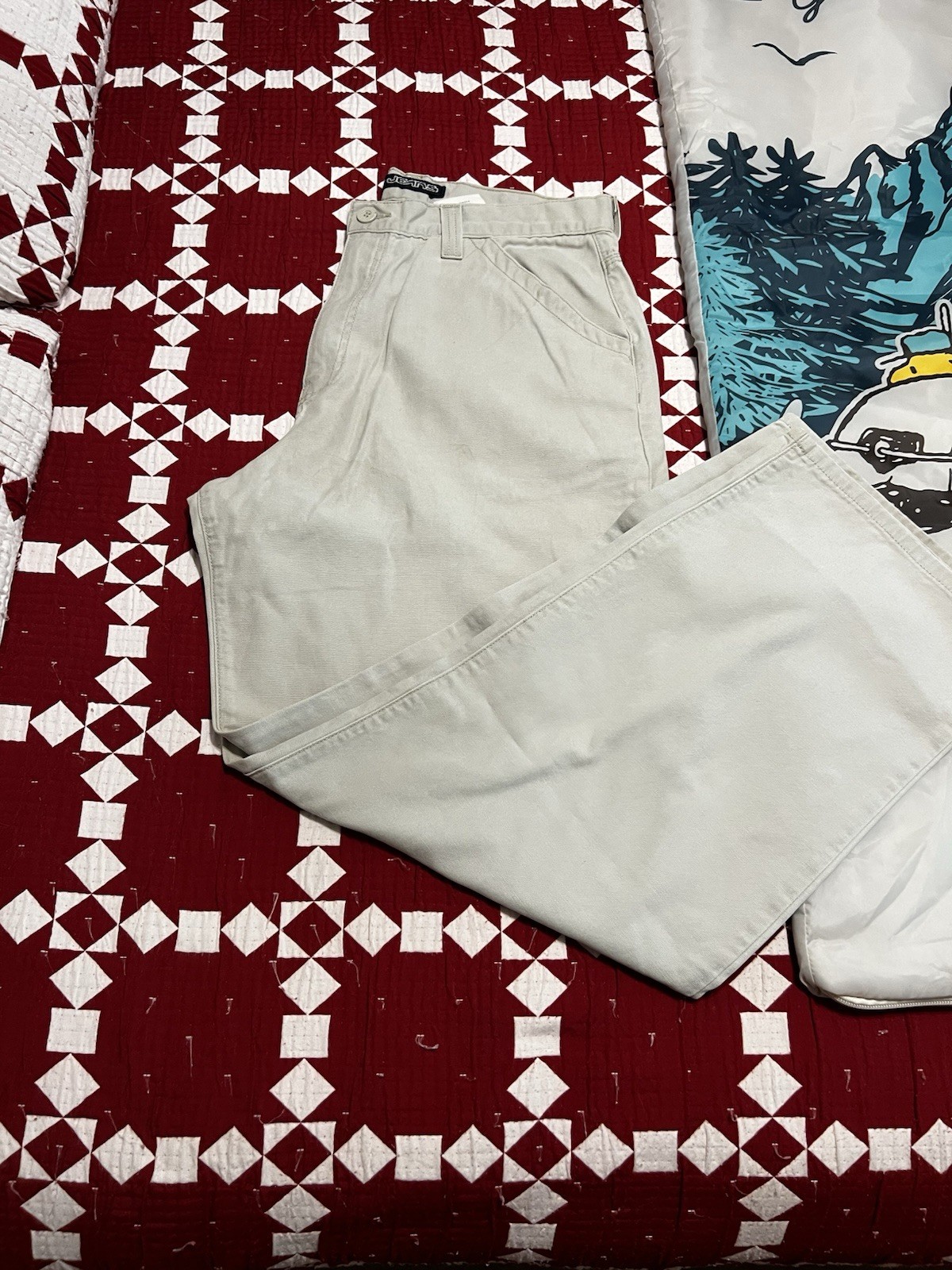 VTG Jnco Khaki Pants 38×32 – 1990s Wide Leg Baggy Skater Grunge Goth USA Made
