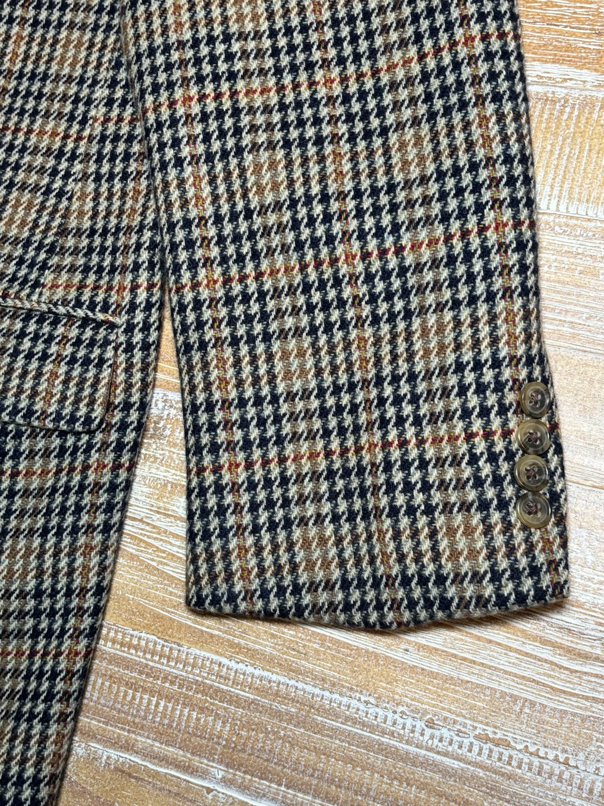 Southwick For G. Harvell – Mens Wool Houndstooth Suit Jacket Blazer – 44R