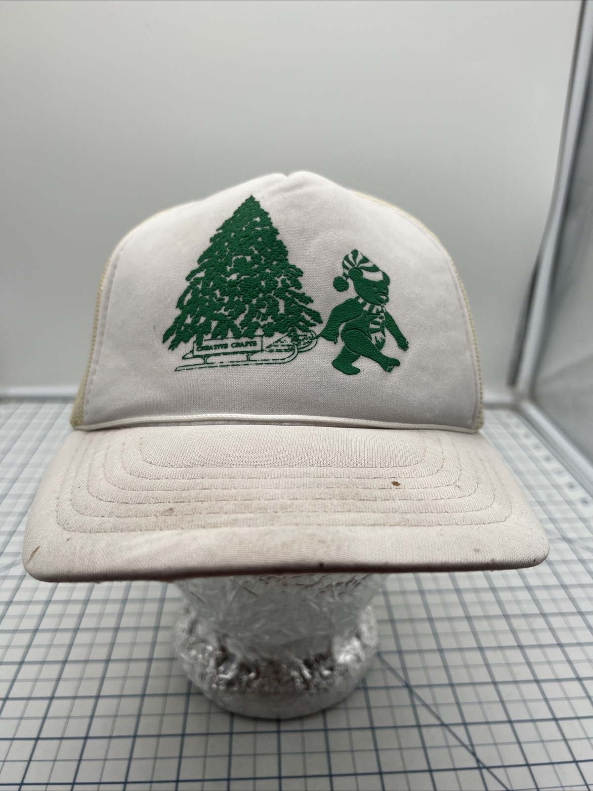 Christmas Teddy Bear Creative Crafts Fuquay-Varina NC Store Hat Vintage Snapback