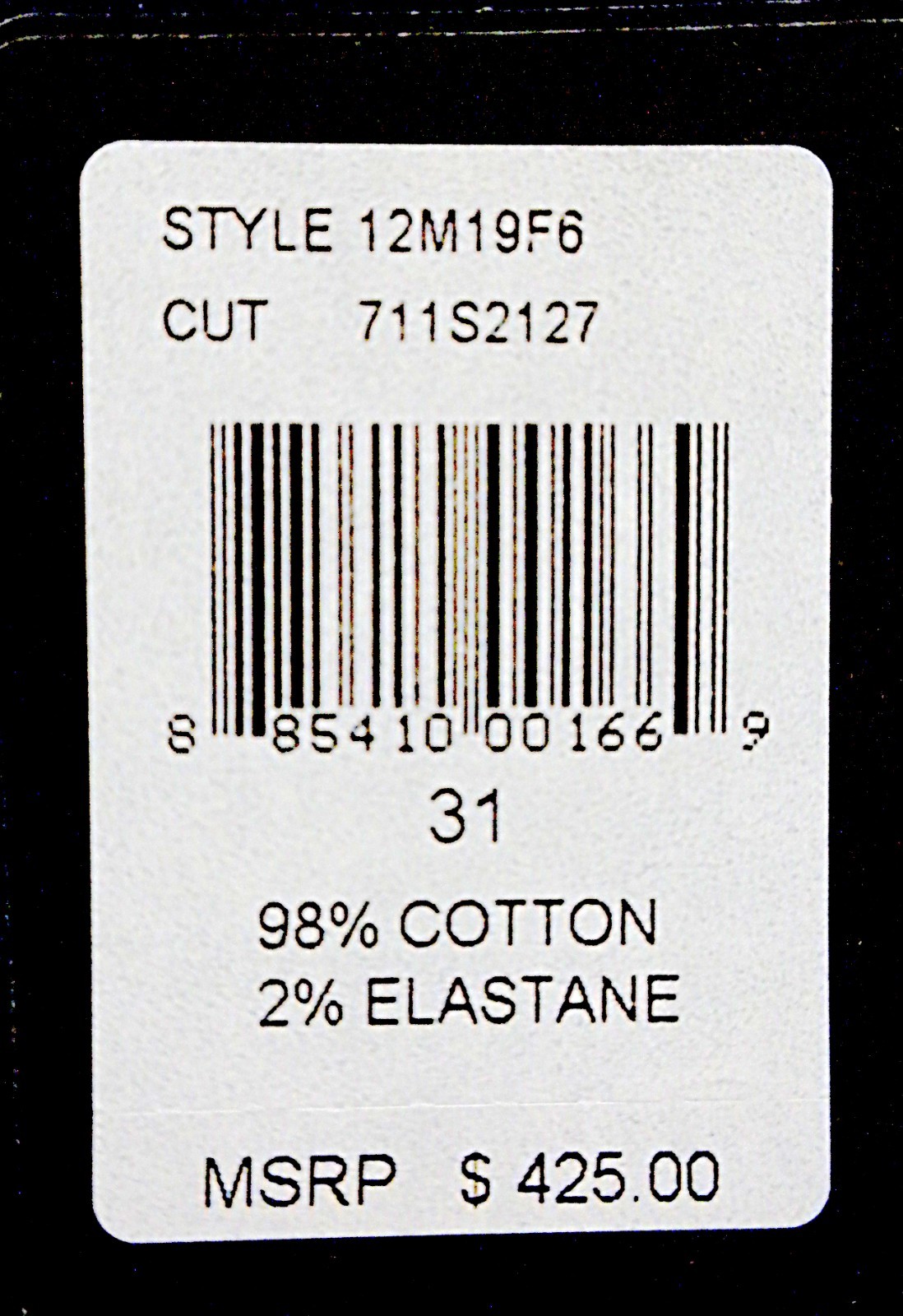 Ralph Lauren Black Label 888 Matchstick Women Navy Jeans USA Size 31/34 12 NWT