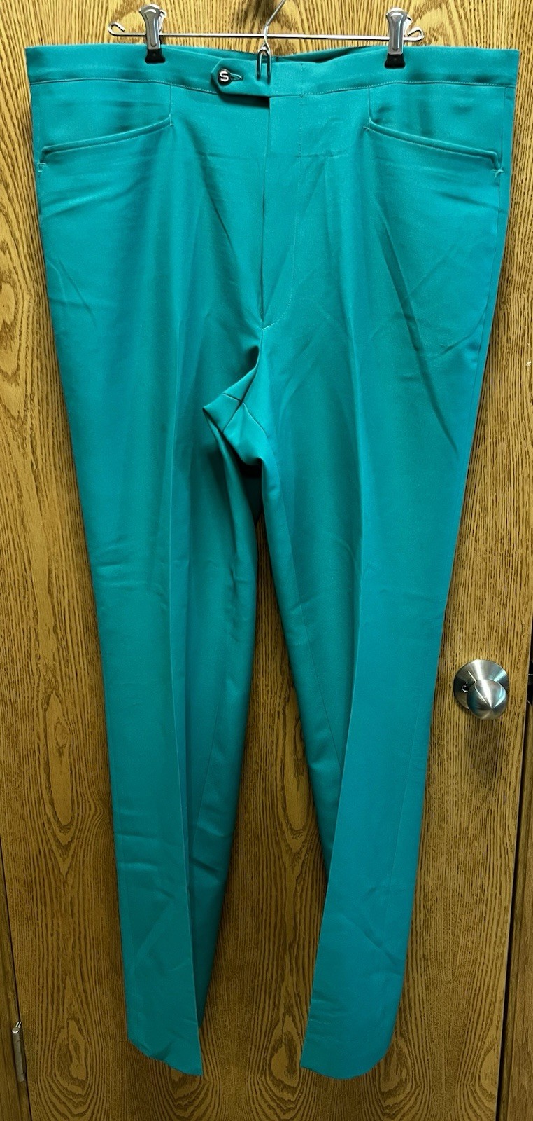 Vintage Jaymar Sansabelt Golf Pants Mens 40 Green Disco Dress Polyester 70s A
