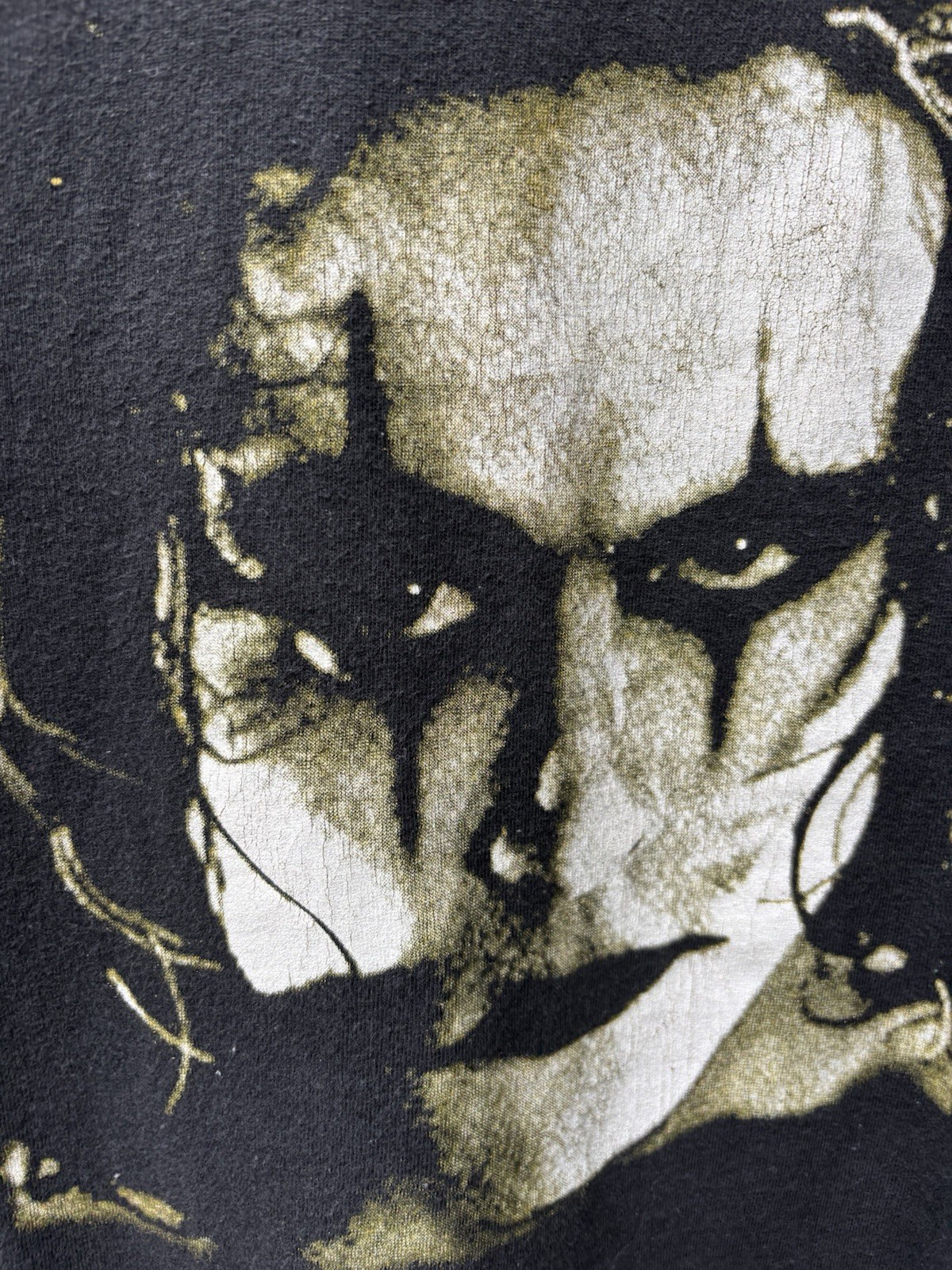 Vintage The Crow Brandon Lee Big Face Single Stitch Black Movie T Shirt Mens XL