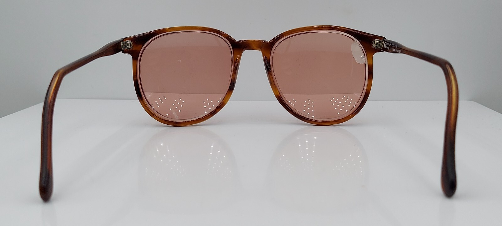 Vintage Pathway Tortoise Oval Horn-Rimmed Sunglasses USA FRAMES ONLY