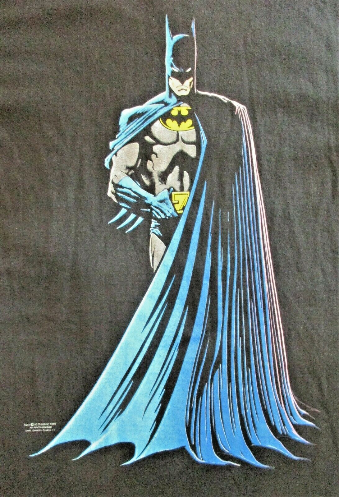 Vintage 80s Batman T Shirt Men’s L Large Single Stitch Tee Jays DC Comics 1988