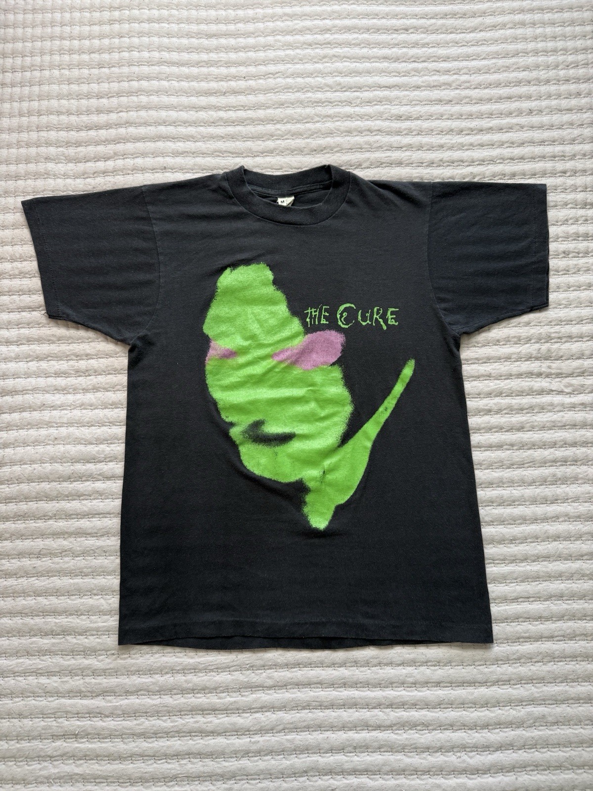 Vintage 80s The Cure The Head on the Door Band T-Shirt Screen Stars Med Black