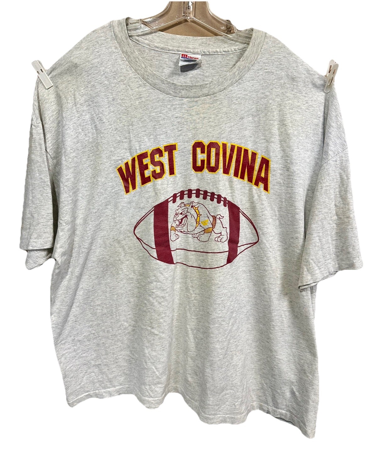VINTAGE West Covina California Bull Dogs Basketball Team Size 3XL Shirt Single