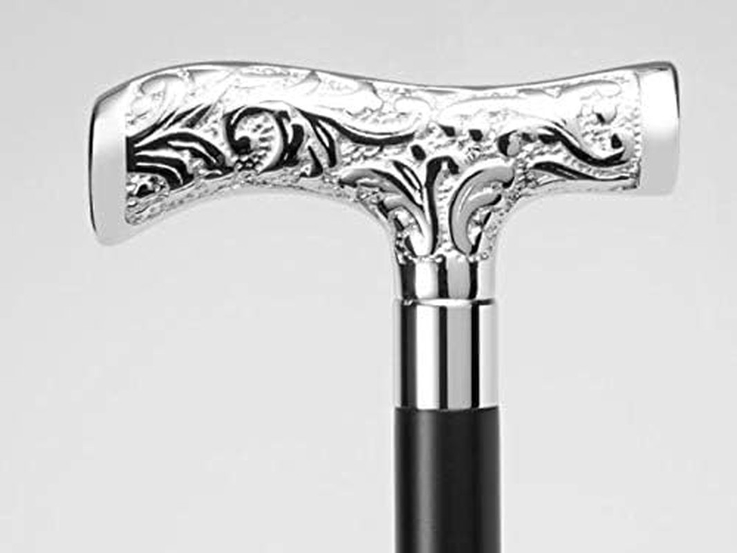 Star Antique Brass Walking Stick Deluxe Walking Cane Beautiful Brass Silver Hand