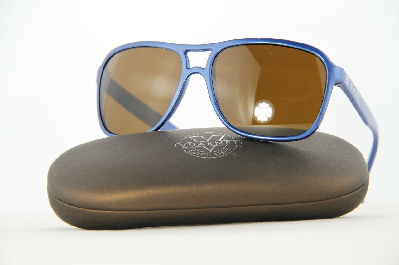 299$ Vintage Vuarnet 003 Blue Sunglasses PX5000 Dark Brown Glass Mineral lens