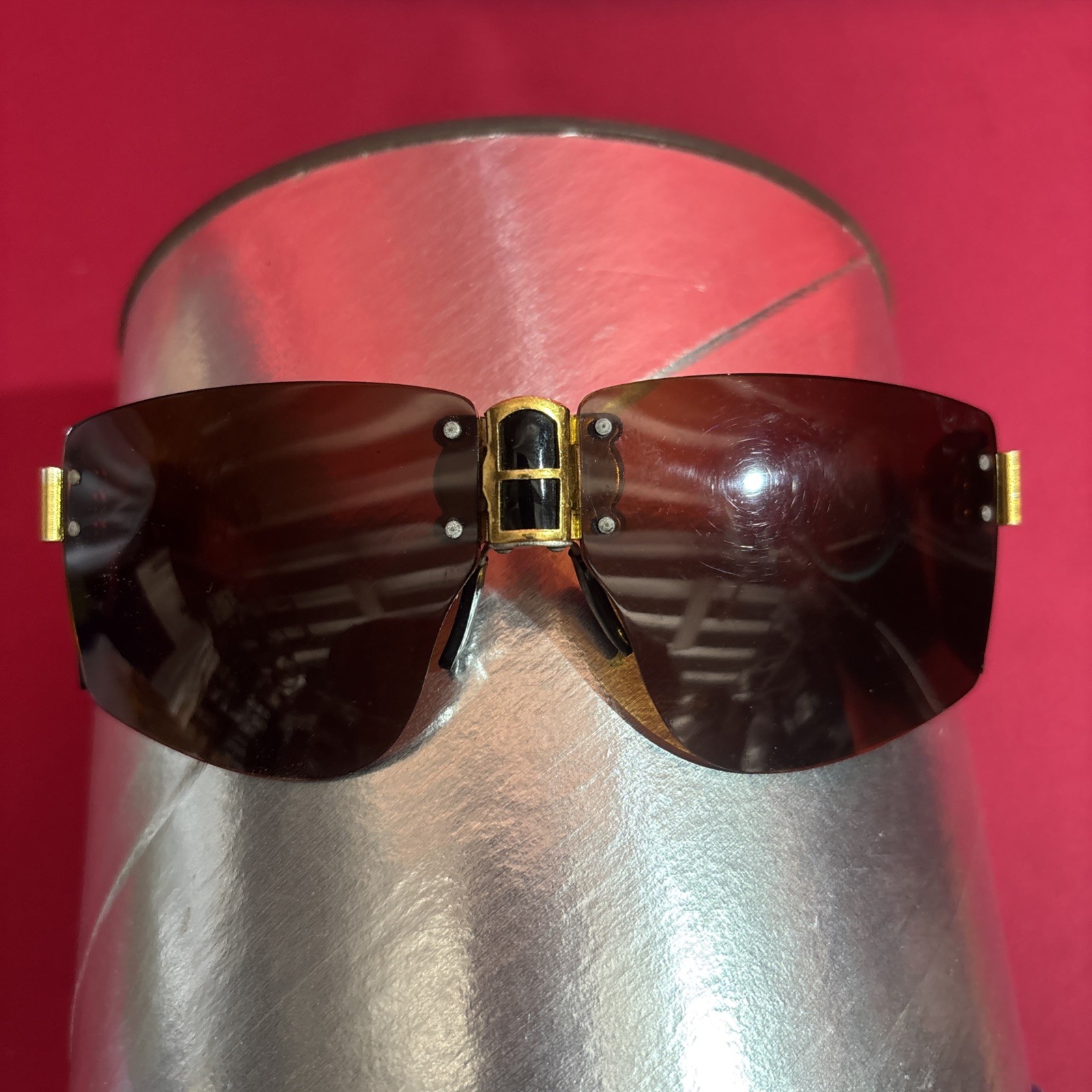 Rare CEBE LIBERATOR Vintage Brevet Nose Bridge Sunglasses Made in France 80s