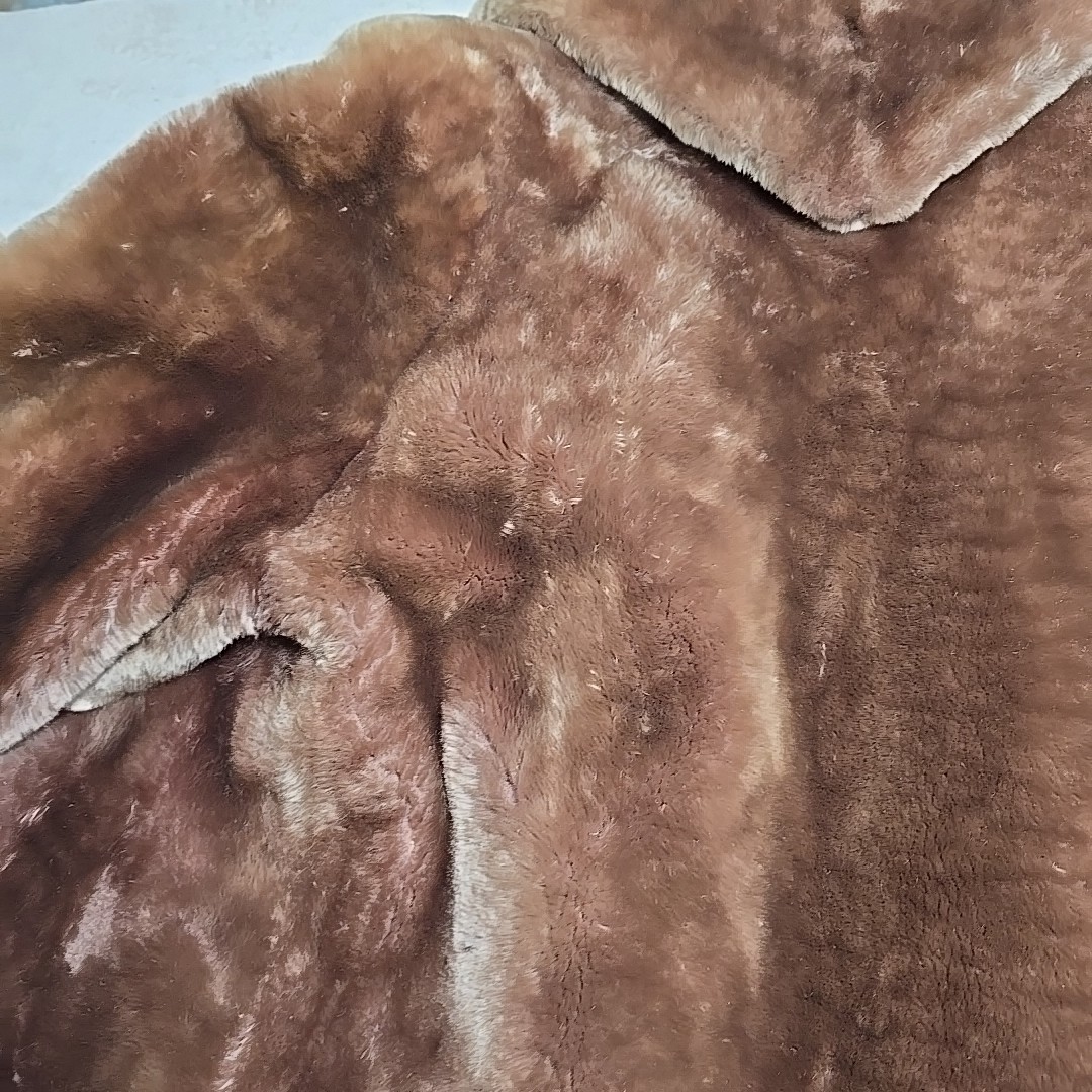 Vintage 1960s Sheared Beaver Fur Coat Brown Gerber Furs Hart-Albin MCM