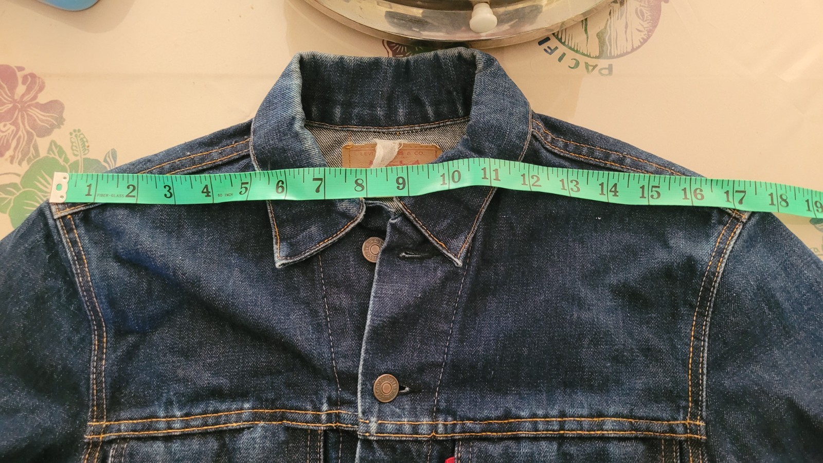 50’s 60’s BIG E LEVIS JACKET 705 05 0217 BUTTON N° 52 RARE SIZE S M 40 42 USA