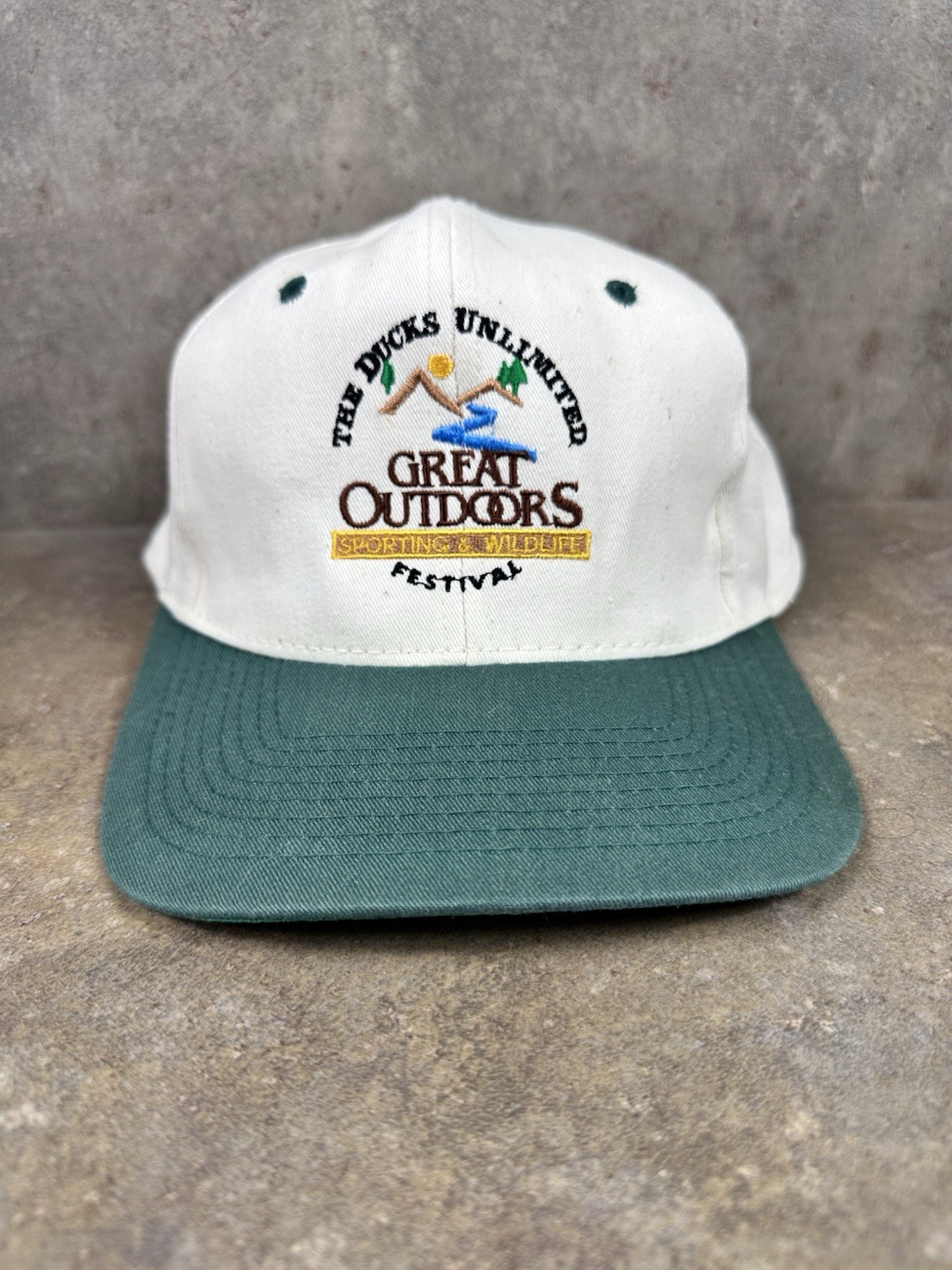 Vintage Ducks Unlimited Great Outdoors Sporting & Wildlife Festival Hat SnapBack