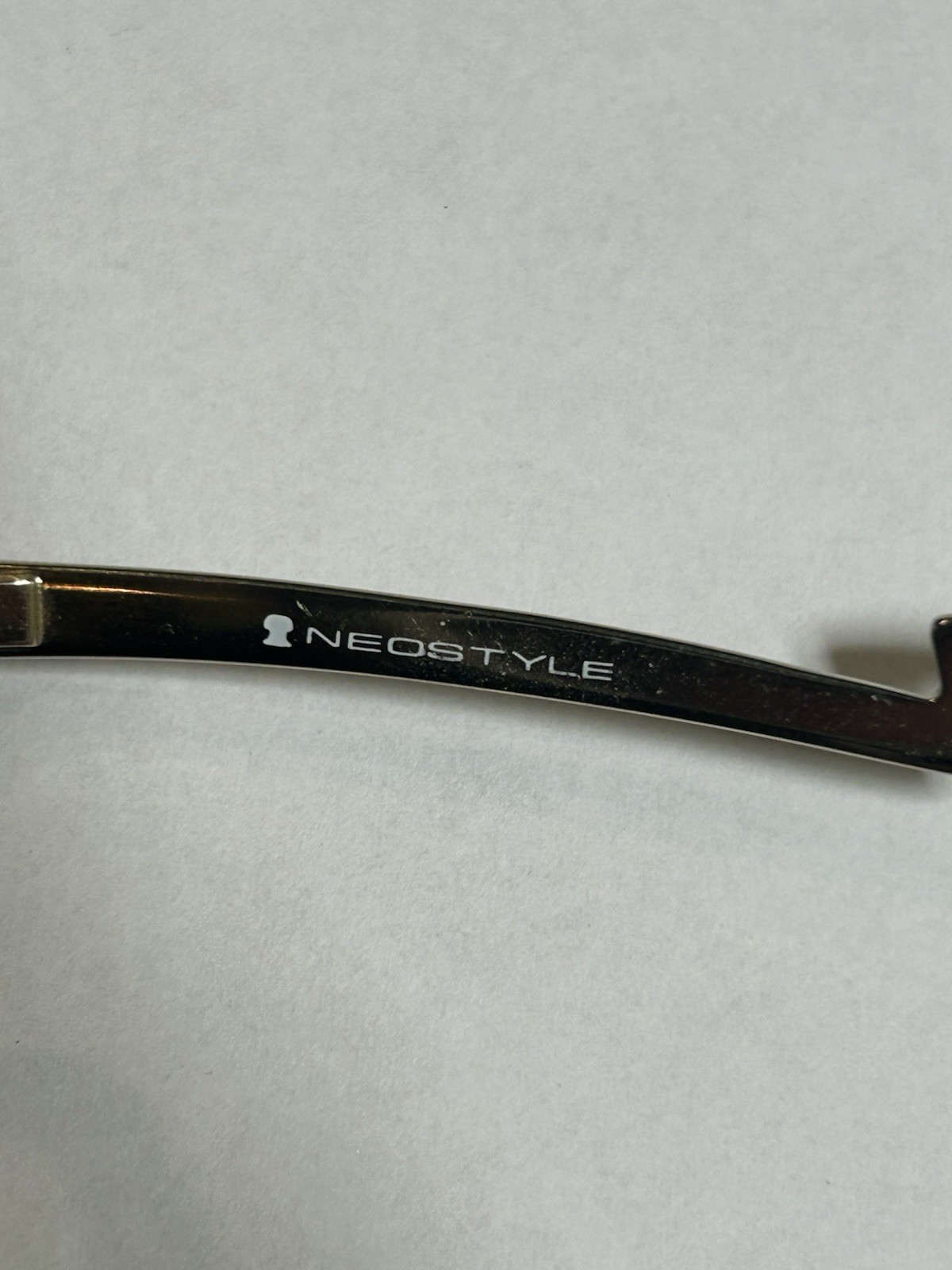 Neostyle EOS 09 Vintage Sunglasses Gold Brown Shield Rimless 55-18 Germany