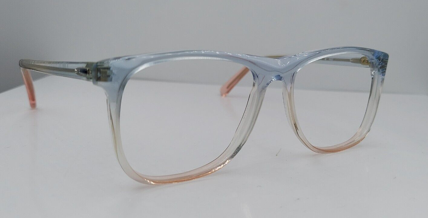 Vintage Libco 48 Blue Pink Oval Horn-Rimmed Sunglasses USA FRAMES ONLY