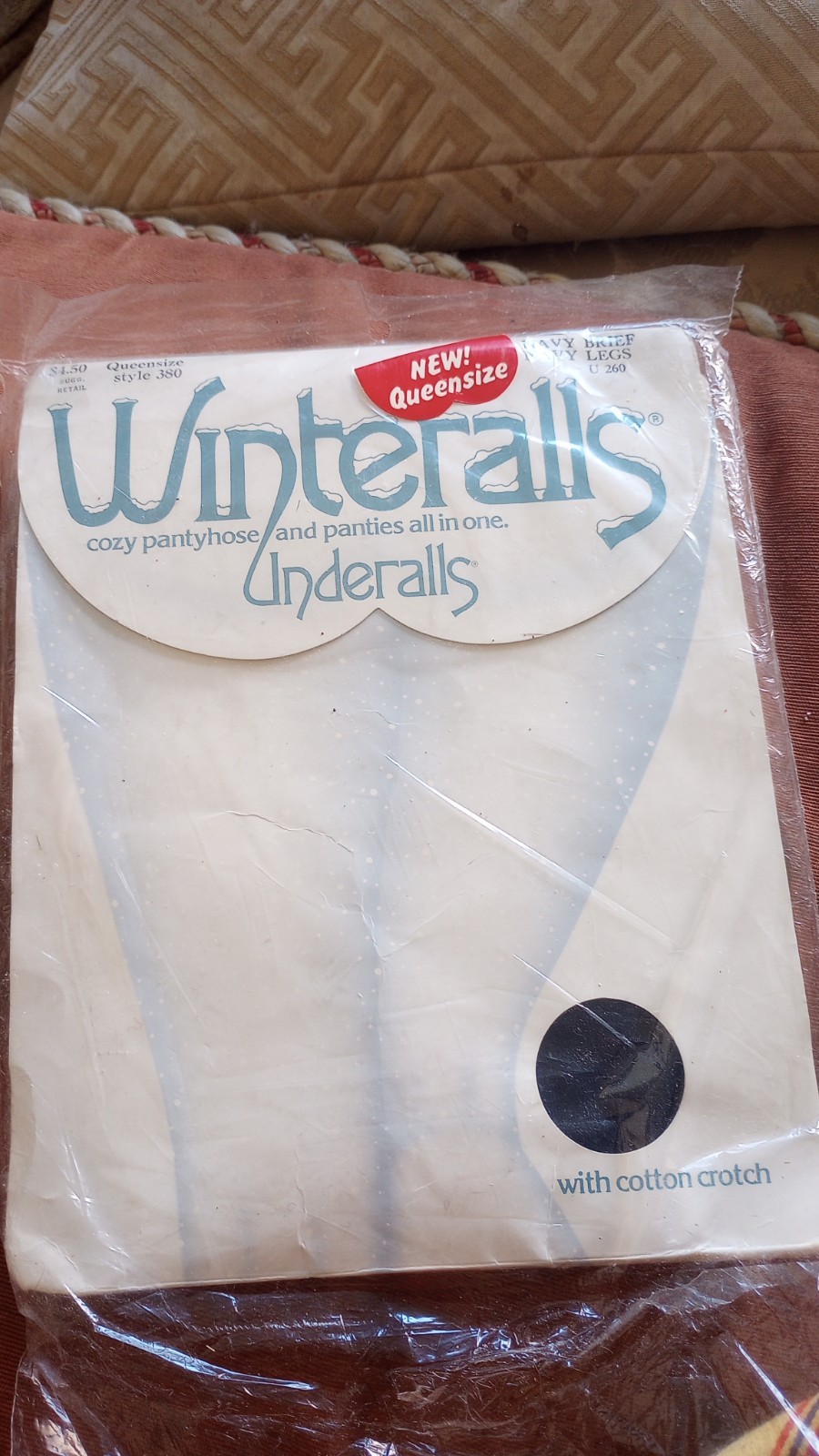 Vintage Hanes Winteralls Underalls Panty And Pantyhose Wine Brief &Legs Size C-D