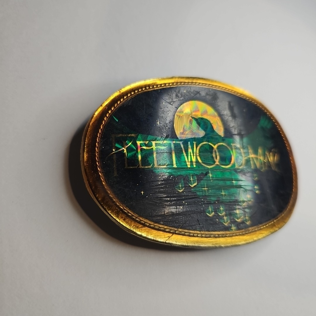FLEETWOOD MAC belt buckle 1977 Pacific Mfg Vintage