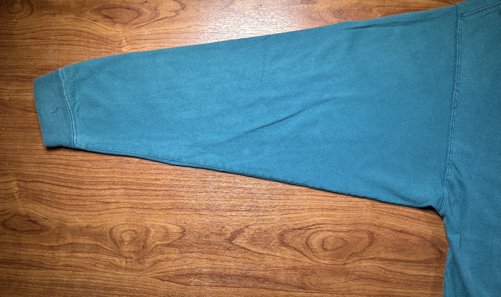 Vintage 90s Bugle Boy Pocket Tee Mens L Teal Mock Neck Crest Logo (3)