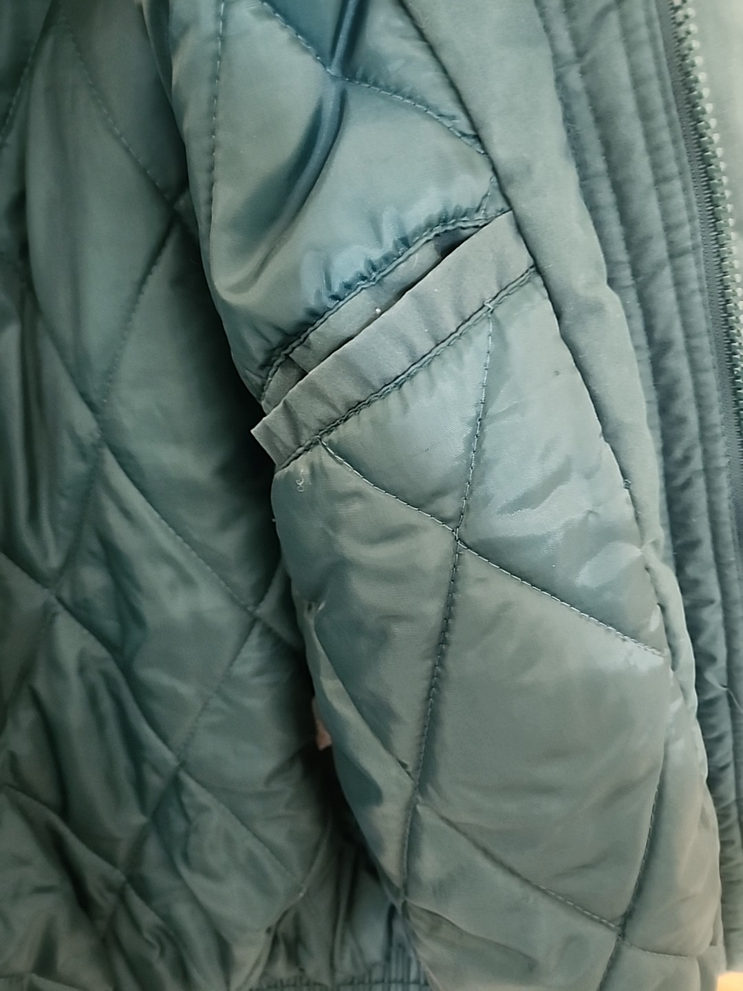 VTG The Men’s Store at Sears Windbreaker Jacket Green Medium Snap Pockets Zipper
