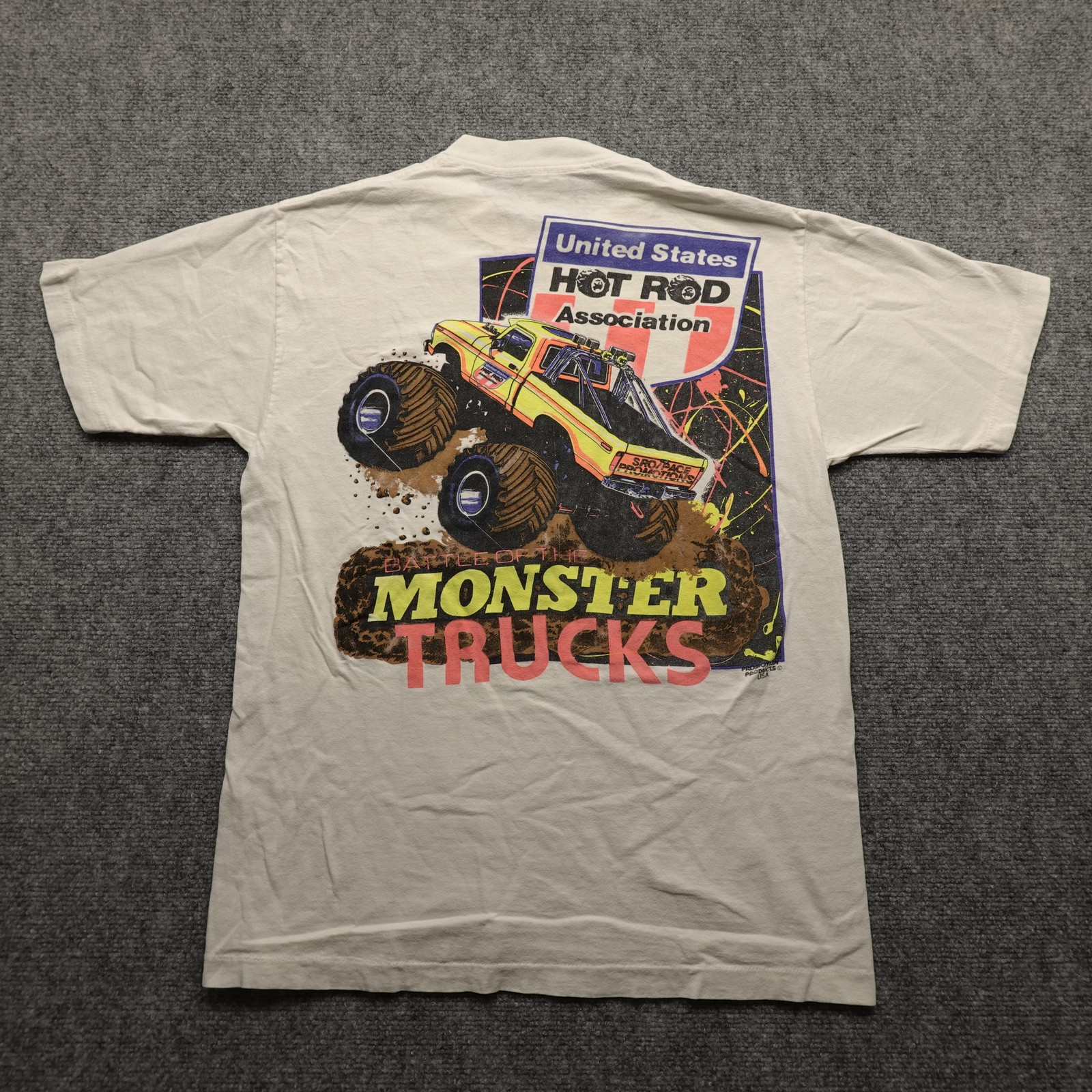 Vintage 90s United States Hot Rod Association Monster Trucks T-Shirt Men’s L