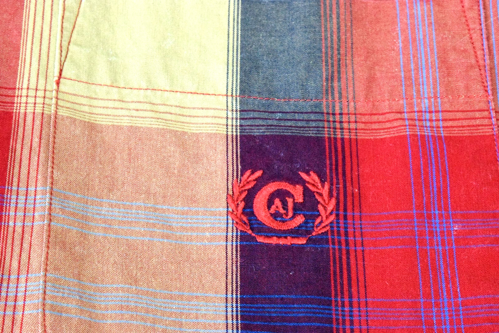 Vintage Plaid Shirt Alexander Julian Colours Size M 80s 90s Rustic Magenta