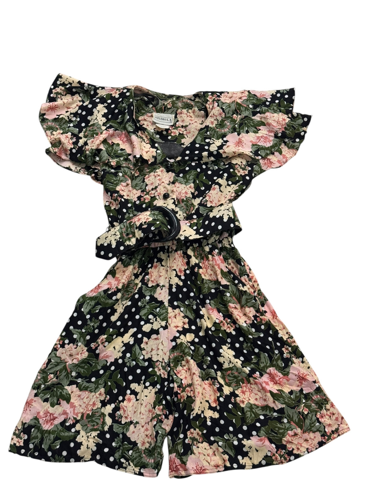 Women’s Vintage 1980s Studio L.A. Floral Romper Size 8