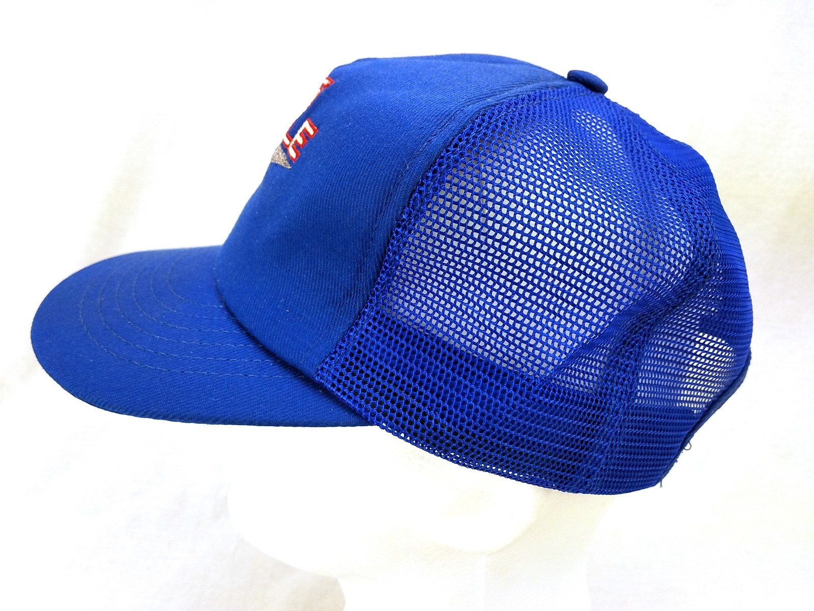 Vtg McDonnell Douglas F-15 Eagle Embroidered Mesh Trucker Hat Snapback