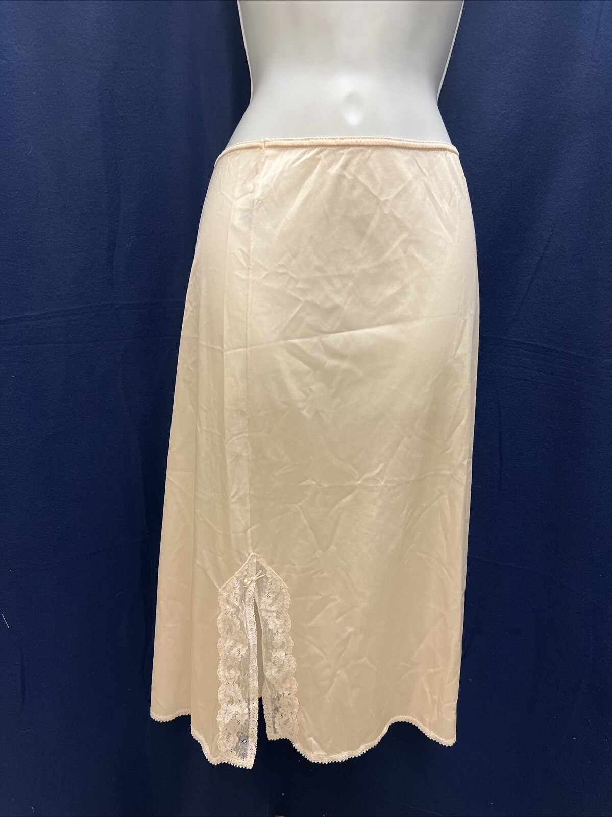 VTG SWEET NOTHINGS MAIDENFORM BLUSH PINK MIDI SLIP MEDIUM 68301-29″