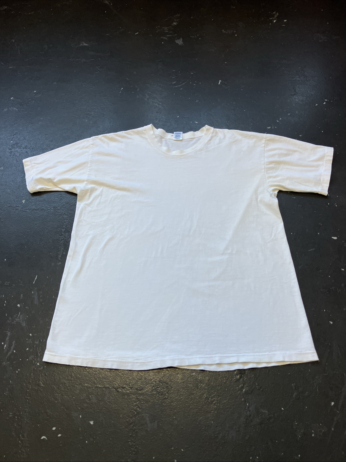 Vintage Thrashed Distressed 90s Y2K Single Stitch Blank Stafford Pennys Shirt XL