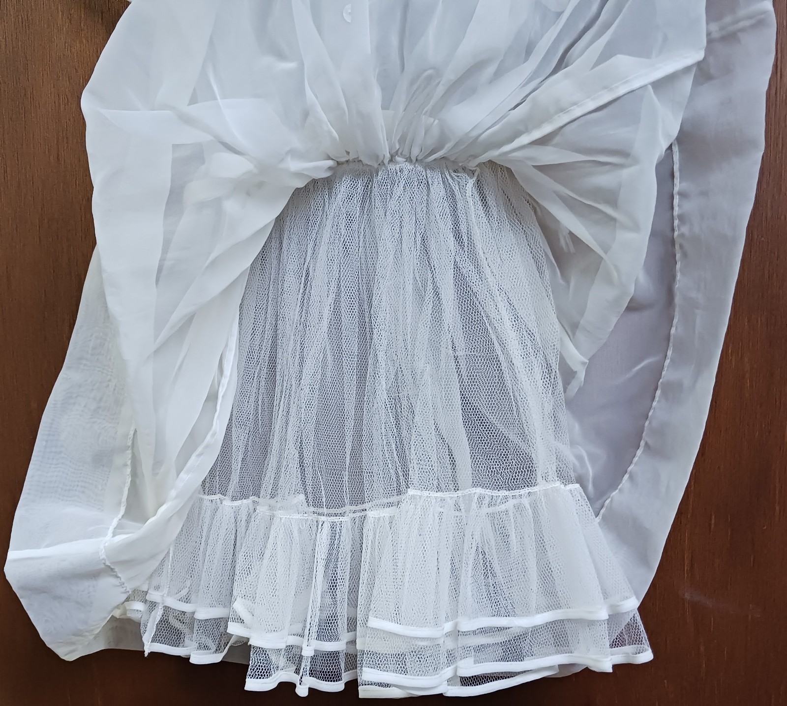 Vintage Cinderella Nylon Sheer Party Dress Size 8