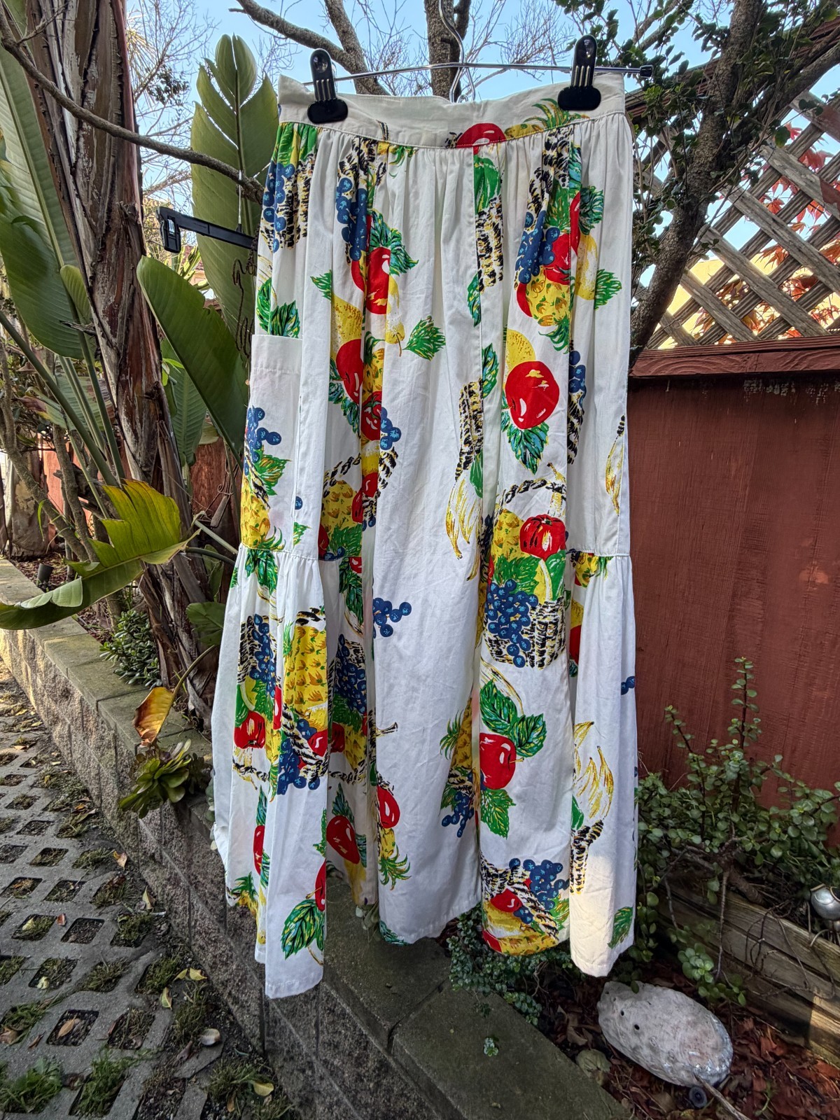 Vintage 1980’s Emanuelle Fruit Basket Print Skirt