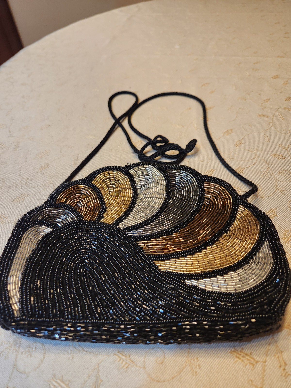 Vintage Multi Colored Beaded Evening Special Occasion Purse