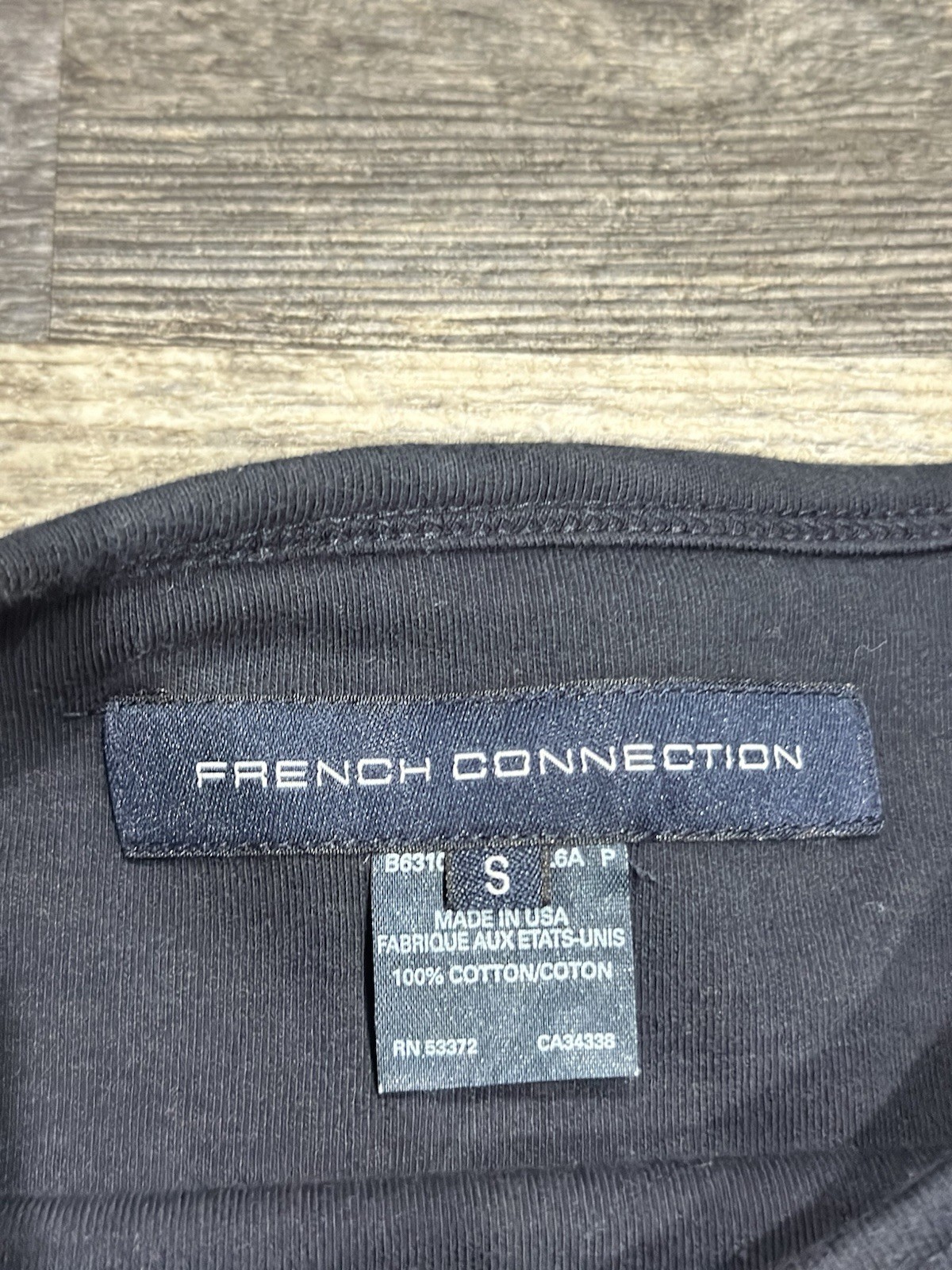 FRENCH CONNECTION Navy LIQUOR FRONT FCUK Public House Vintage Shirt SMALL Y2K