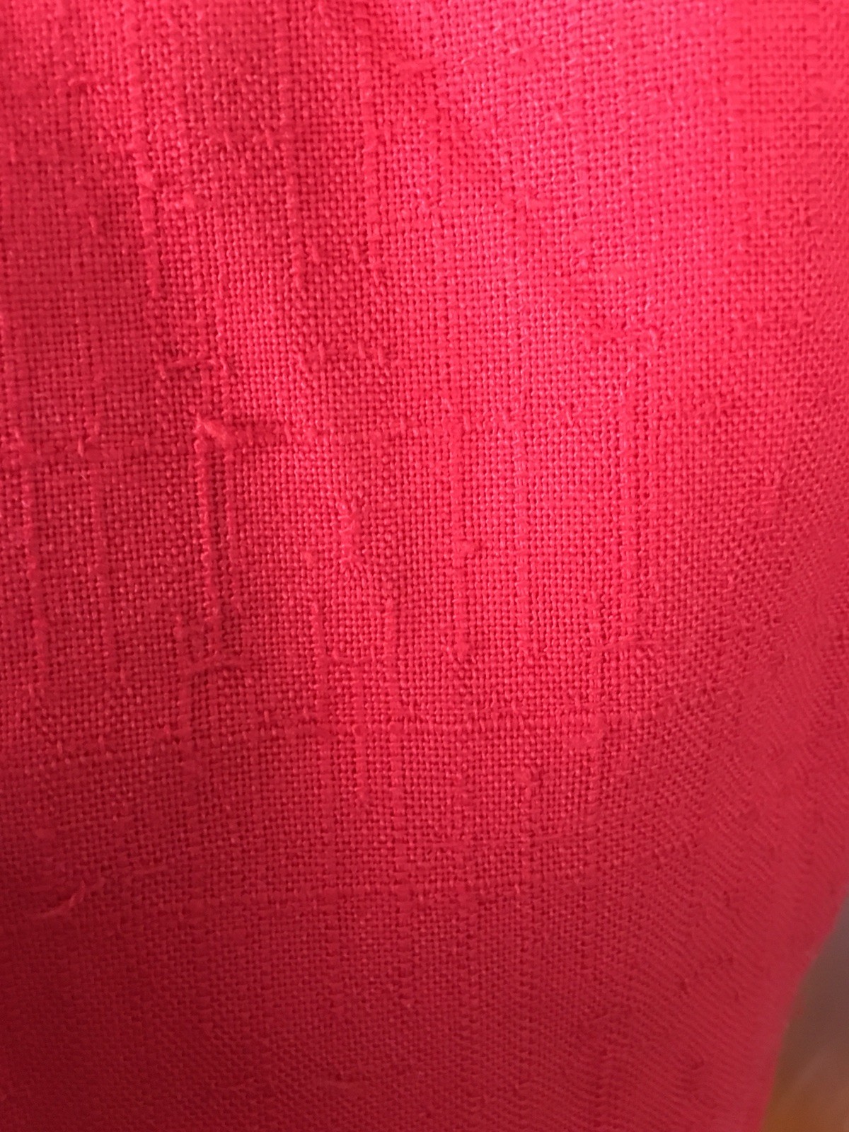 Joanna Womens Vintage Open Blazer Size M Red Poly Rayon Blend Jacket