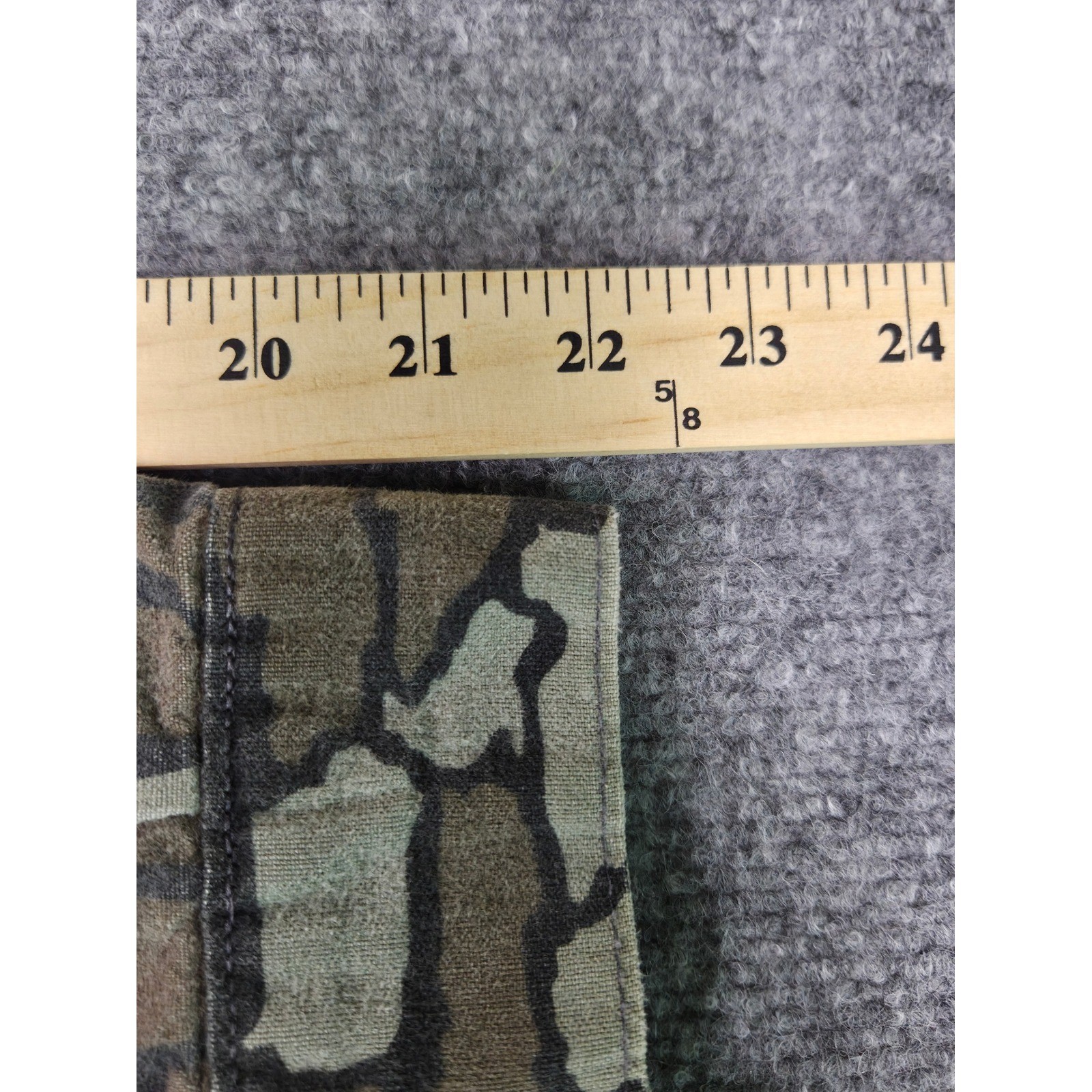 Vintage Winchester Trebark Camo Chamois Shirt Mens L 90s Hunting Button Up