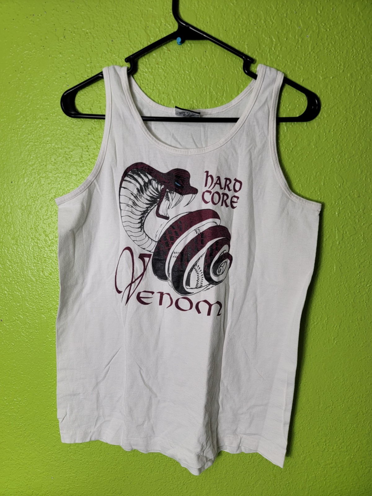 Vintage 1980s Womens Tank Top Signal Sports Single Stitch Hardcore Venom Cobra