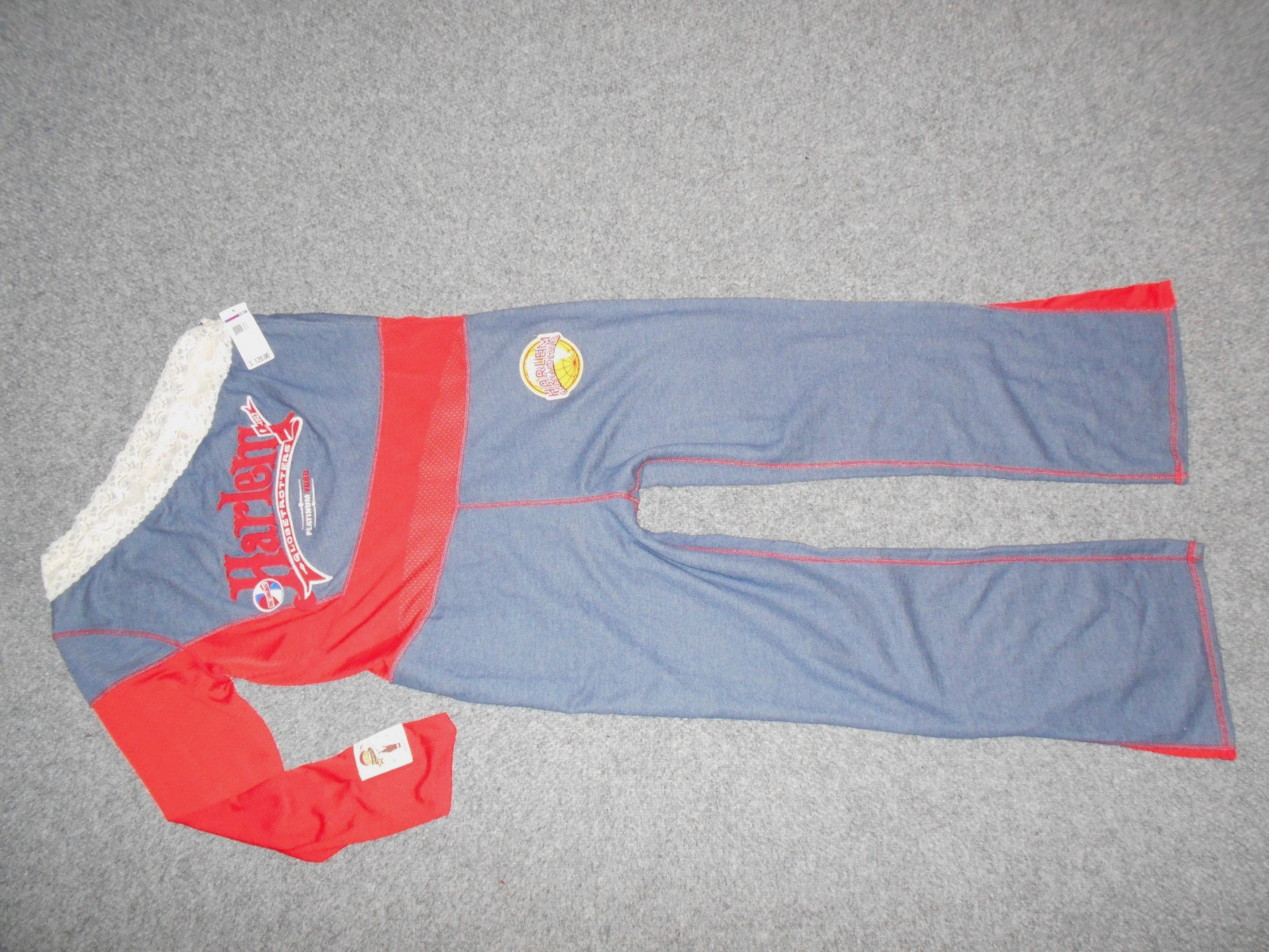 FUBU PLATINUM VTG Y2K NEW! W/TAGS WOMENS 2X HARLEM GLOBETROTTERS JUMPSUIT