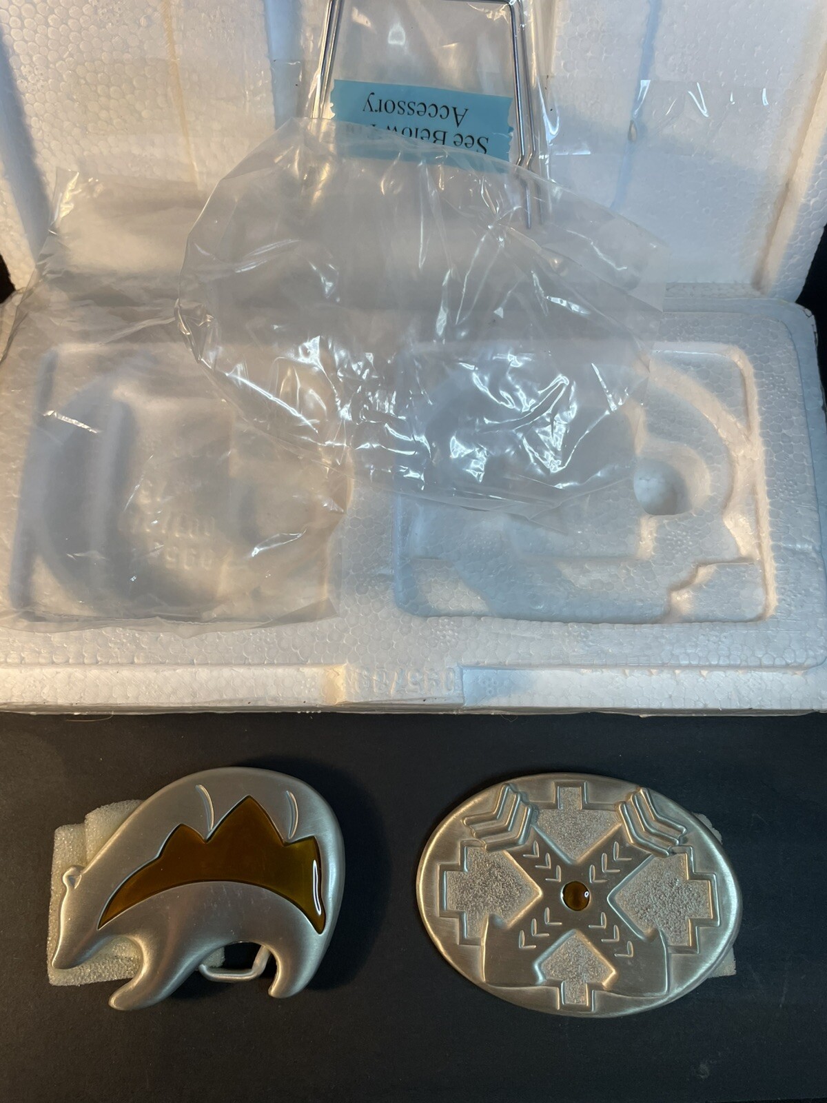 Sacred Spirits Belt Buckle Collection Bradford Exchange Wisdom & Guardian