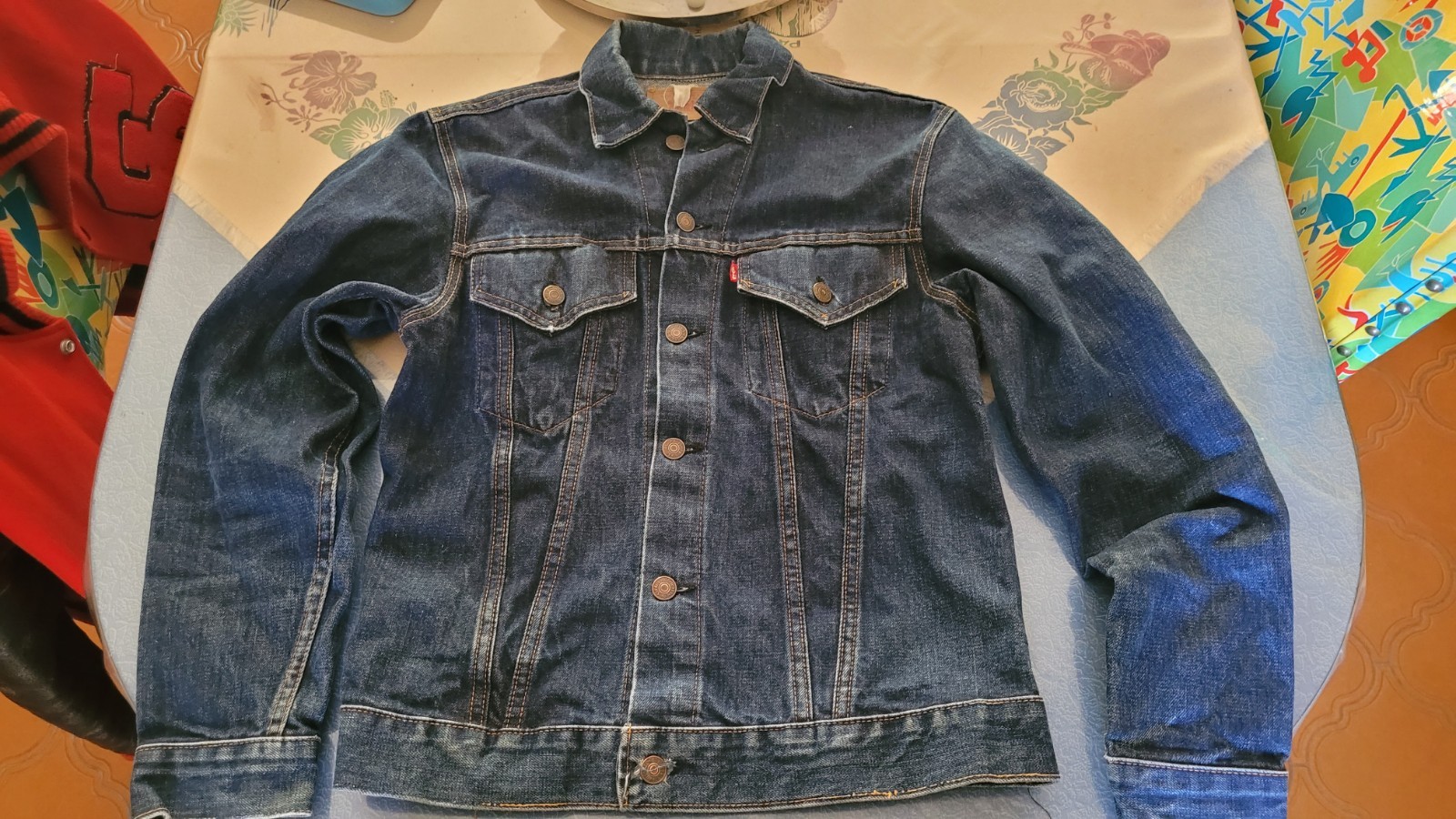 50’s 60’s BIG E LEVIS JACKET 705 05 0217 BUTTON N° 52 RARE SIZE S M 40 42 USA