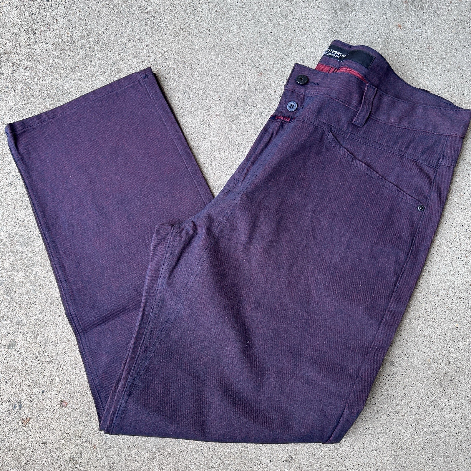Vintage Marithe Francois Girbaud Mens 38 X 32 Purple Jeans Raw 90s 2000s Denim