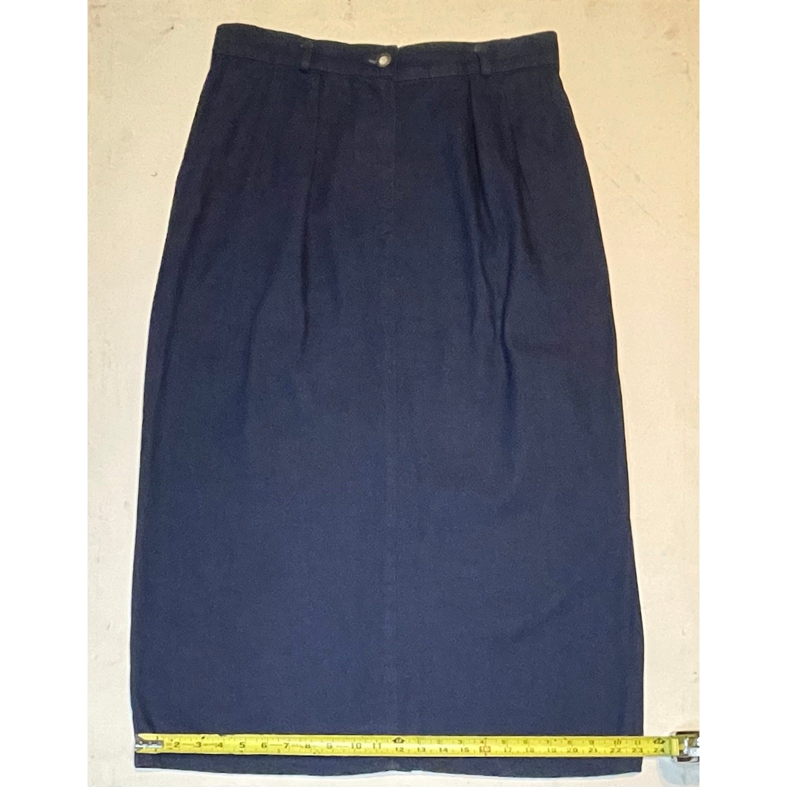 Vintage Willowbend Denim Skirt Size 16 High Waist Midi Made in USA Cottagecore