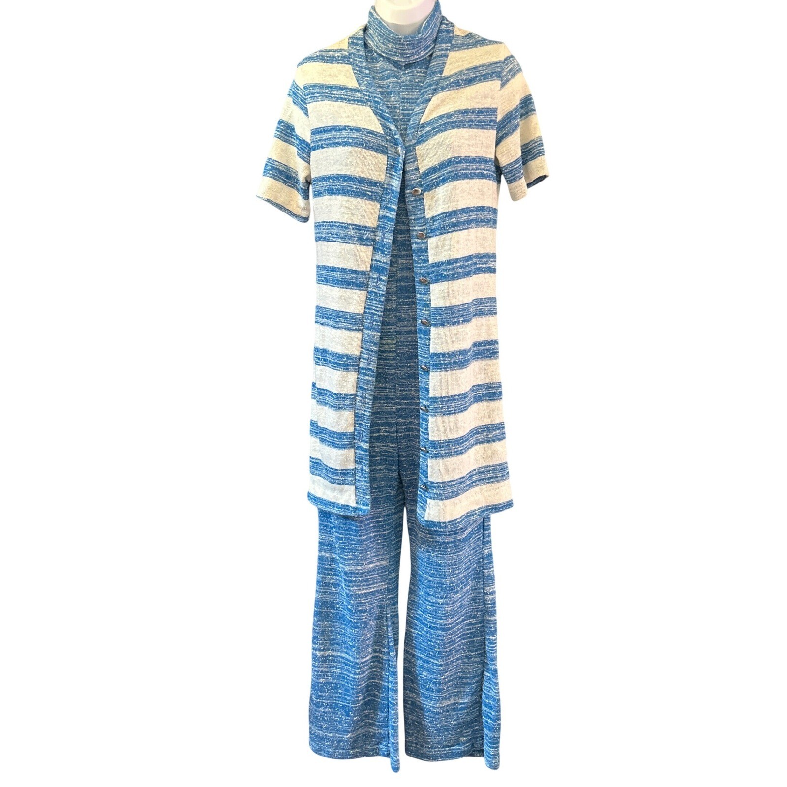 Vintage 60s Lady McGuire Jumpsuit Set Mod Retro Nautical Resortcore Coastal Chic